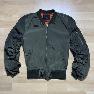 Olive Green Bomber Jacket